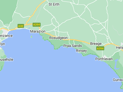 Penzance, Cornwall map
