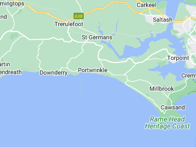 Looe, Cornwall map