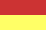 red yellow lifeguard flag