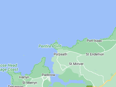 Port Isaac, Cornwall map